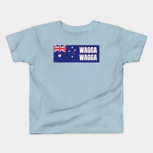 Wagga Wagga City in Australian Flag Kids T-Shirt